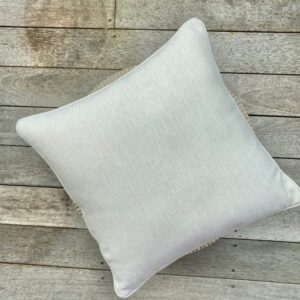 Outdoor Cushion Neutral Small Herringbone Square