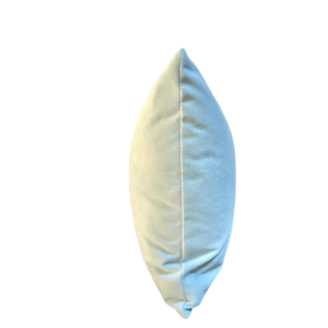 “A Powder Puff” Powder Blue Velvet Lumbar Cushion